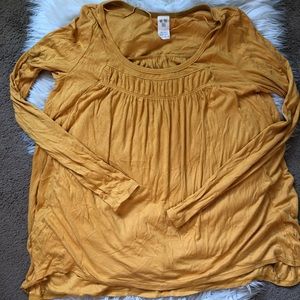We The Free | yellow long sleeve top M